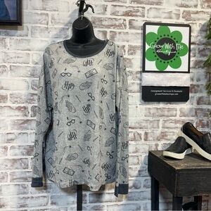 Warner Bros. Gray Harry Potter  Sleepwear top XL